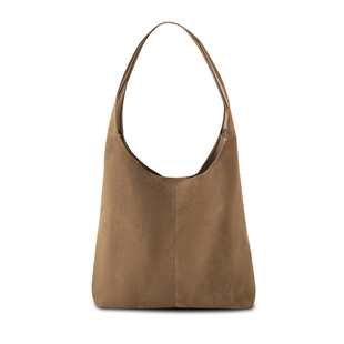 BM女包 2025新款高级软皮大容量托特包复古麂皮绒子母单肩包百搭