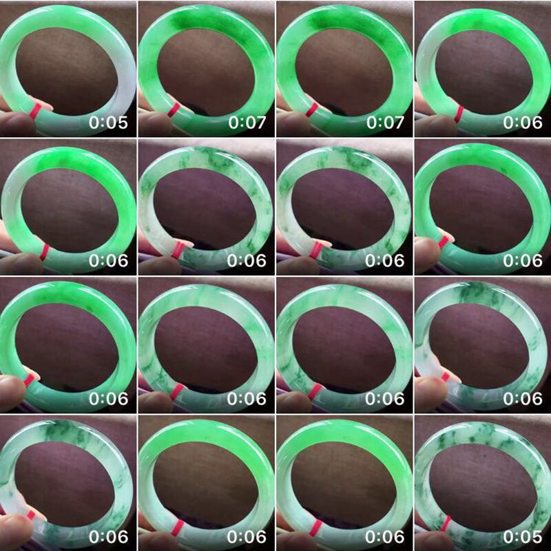 皇瑞轩天然翡翠手镯心原石 秒杀淘宝直播A货翡翠玉手镯芯吊坠戒指