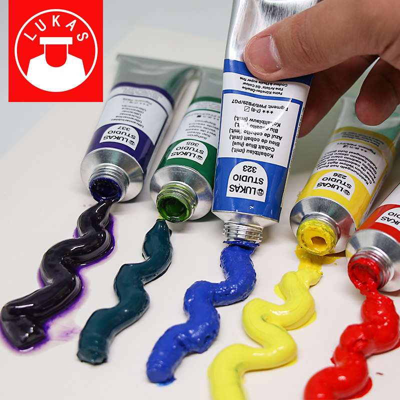 德国进口lukas卢卡斯油画颜料p级(专业级)单支画家创作写生用油彩