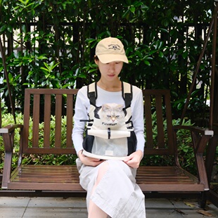 大容量猫包双肩胸前包便携宠物外出背包猫咪包比熊犬出行骑行猫袋