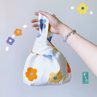 Тканевый мешок, сумка с петлей на руку, портативная сумка на запястье, барсетка, шоппер, кошелек, японские и корейские