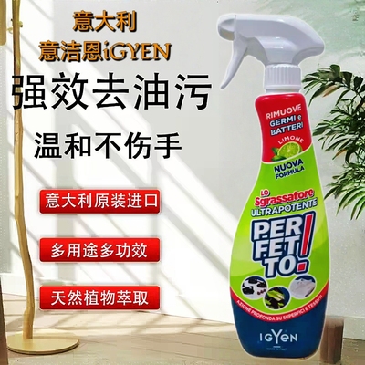 意大利进口意洁恩igyen浴室厨房油污油烟机炉灶清洁剂强力去污渍