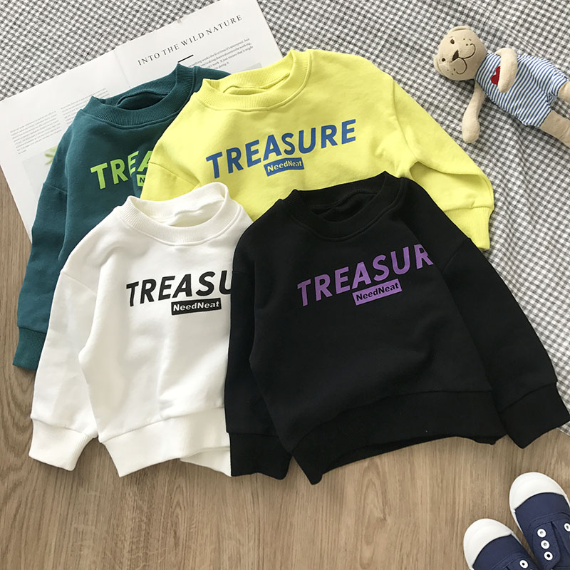 简约风80-140婴儿毛圈纯色t恤衫