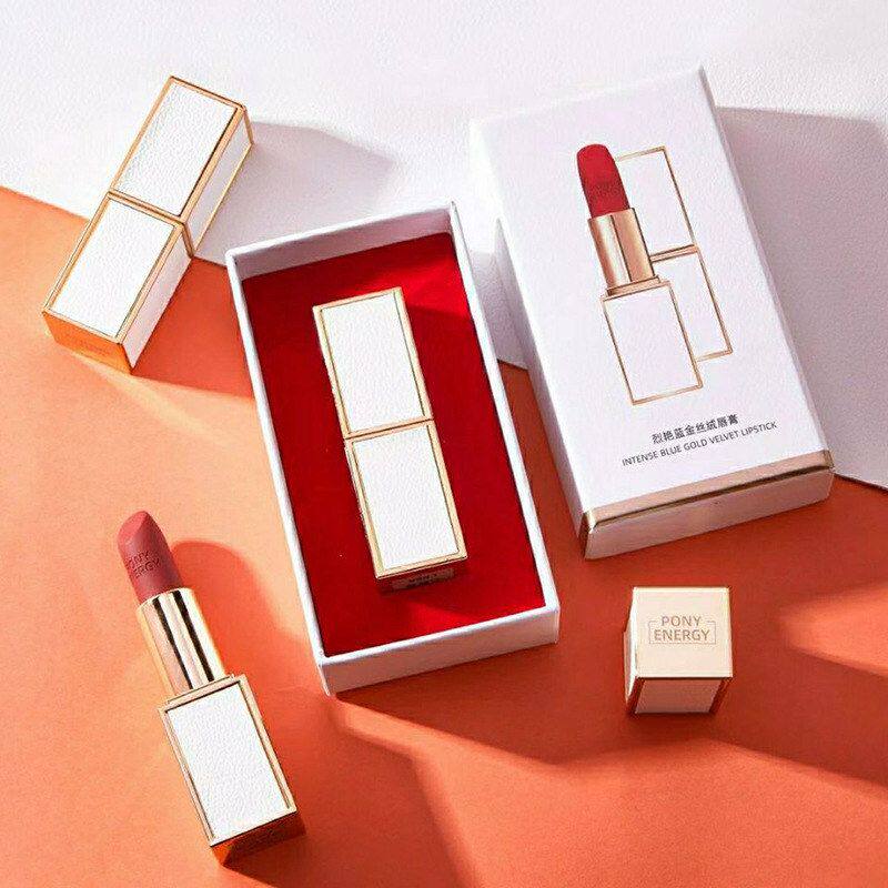 PONY ENERGY佩琪妮烈艳蓝金丝绒唇膏  口红滋润保湿气色好不易脱