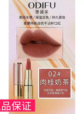 ODIFU奥迪芙ins口红板栗棕大牌