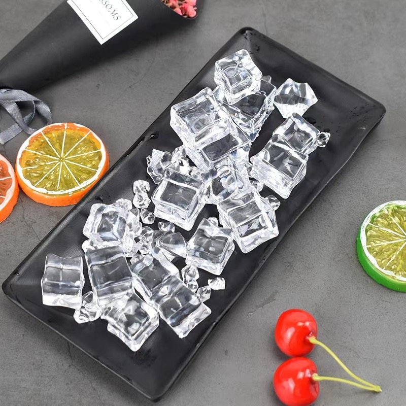 仿真方形冰块亚克力小碎冰红酒啤酒拍照道具拍摄影小摆件装饰品