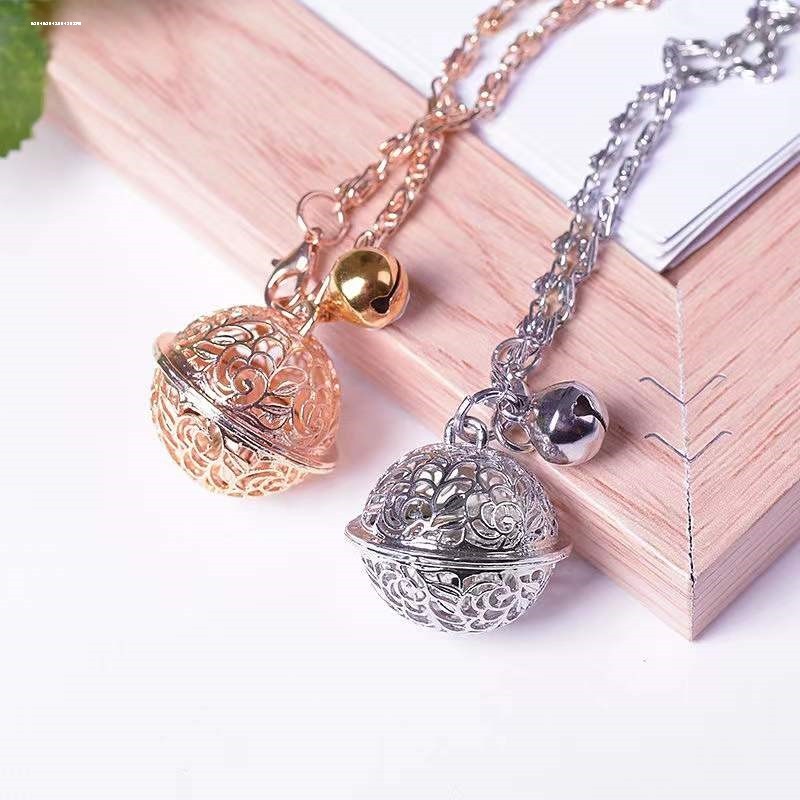 镂空金属铃铛情侣钥匙链复古中国风宫铃钥匙扣包包挂件