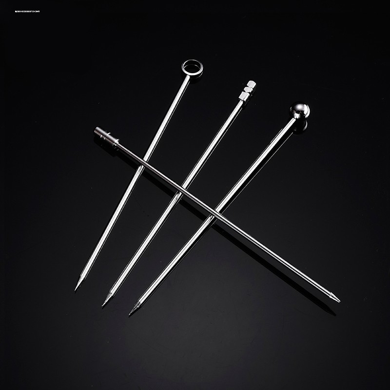 创意不锈钢鸡尾酒签马天尼橄榄果签调酒装饰物品水果叉签