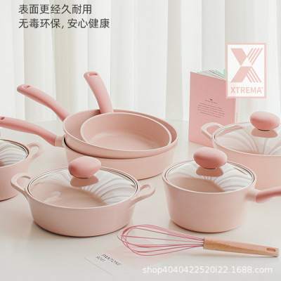 Neoflam韩国进口sherbet锅具套装陶瓷煎锅不粘锅家用平底锅煎蛋锅