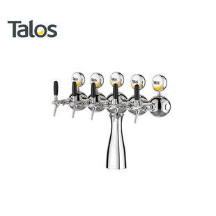 Talos塔羅斯啤酒設(shè)備酒吧餐廳啤酒柱巴黎人酒塔5孔帶燈1035508