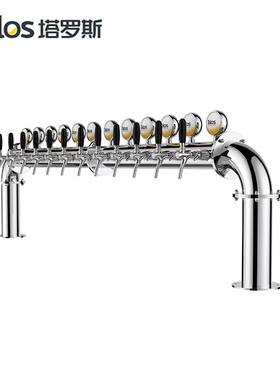 Talos塔罗斯桶装精酿酒设备酒吧不锈钢啤酒柱酒塔大门形12孔带灯