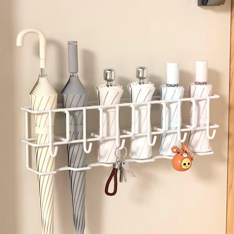 入户玄关家用雨伞架壁挂收纳柜架门后雨伞桶放伞置物架沥水架门口,收纳整理,整理架/置物架/收纳架,淘宝优惠券,粉丝福利购,淘宝优惠卷