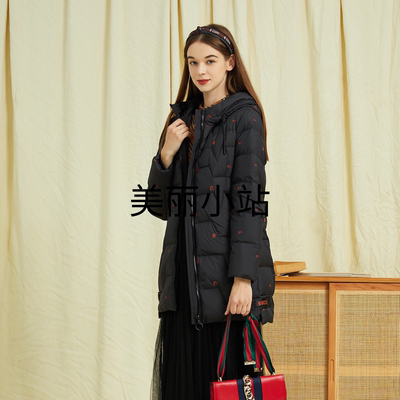 宝*L*国际羽绒服38暗红色