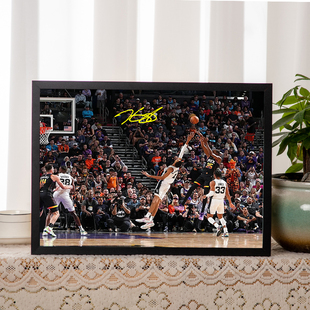杜兰特海报相框挂画NBA篮球球星礼品照片纪念品签名摆件周边手办