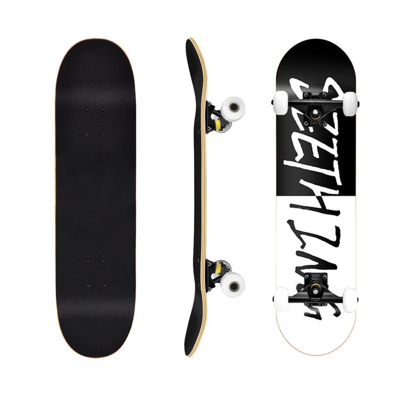 thumbnail for 31 inch maple concave skateboard quad wheel skateboard professional beginner road adult double warp 3108 skateboard