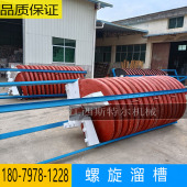 玻璃钢螺旋溜槽选金选钨矿溜槽矿用螺旋溜槽淘金工具新型刻槽溜槽