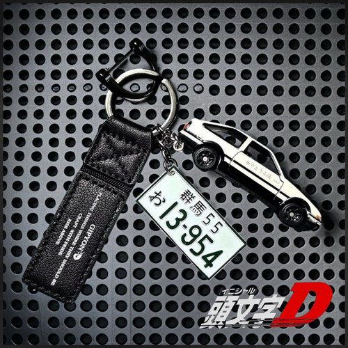 AE86汽车装饰钥匙置物架创意汽车开式车头灯钥扣车载挂钩头文字d