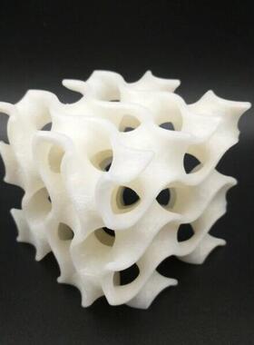 北欧3D打印方形陶瓷摆件