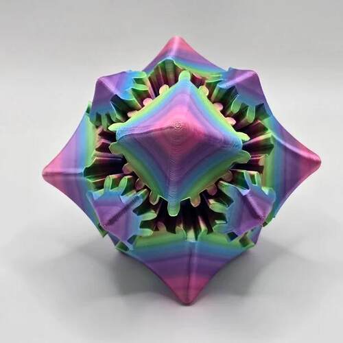 3D打印齿轮球edc解压玩具