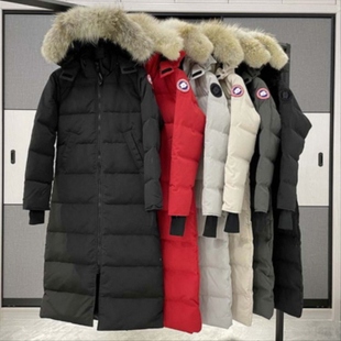 Mystique 羽绒服女士派克大衣超长款加厚过膝 3035L