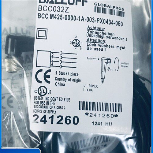 巴鲁夫连接线BCC032Z BCCM425-0000-1A-003-PX0434-050 现货秒发