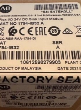 1762-IQ32T 1762-IF4 1762-IF2OF2 1762-IA8 1756-TBSH AB 全新