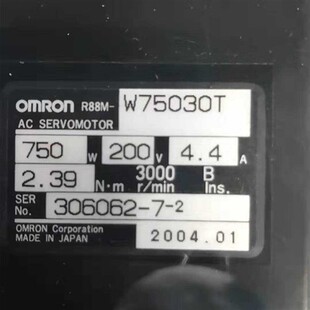 R88M-W75030T R88D-WT08HOMRON伺服马达驱动器套装成色漂亮