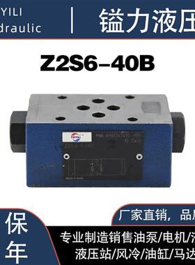 新款液压液控止逆阀Z2S6-40B Z2S6-1-40B Z2S6-60B现现货