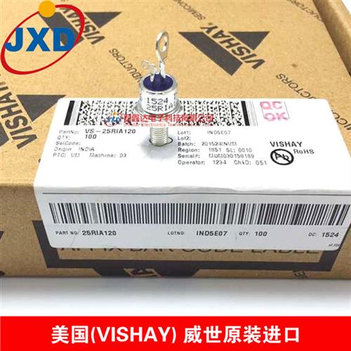 威世VISHAY全新原装螺栓型可控硅25RIA120 25A 1200V