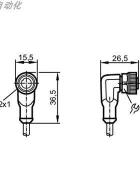 ifm感测器配件EVC857带插座连接电缆EVC530全新原装询价