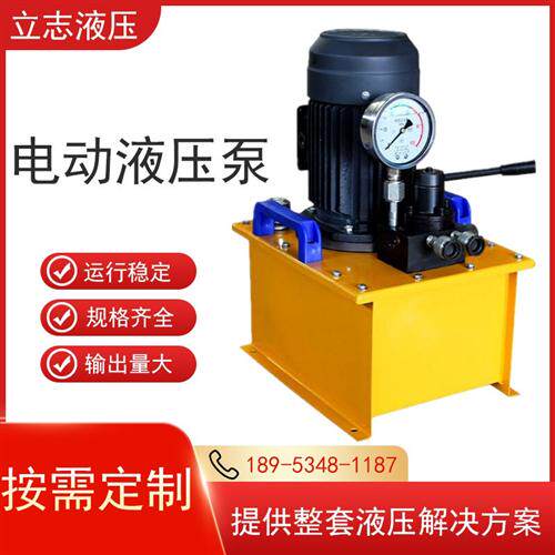 新款超高压电动泵双回路定制液压油泵泵站手动换向阀小型220V现货