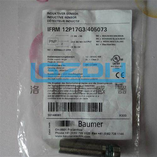 原装宝盟/堡盟Baumer传感器IFRM 12P1501/S14L