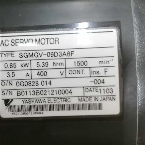 SGMGV-09D3A6F 安川伺服马达 成色漂亮 保修3个月 议价