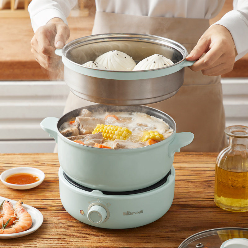Little Bear Cooker household multi-function Cookers Food warmer student dormitory Mini small-scale Shabu Detachablein the Kitchen Appliances , 电煮锅 category - from Buy2taobao.com to provide professional Taobao agent buy service