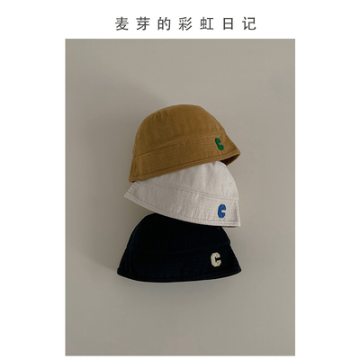 儿童渔夫帽C字母水桶帽