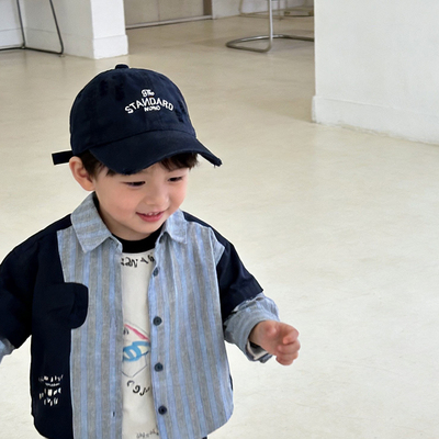 儿童鸭舌帽刺绣遮阳2-5岁