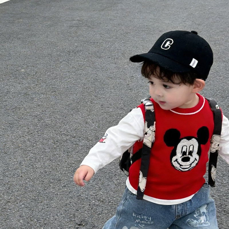 儿童鸭舌帽简约字母C宝宝帽子洋气男童潮流韩版帅气女孩棒球帽春,童装/婴儿装/亲子装,帽子,淘宝优惠券,粉丝福利购,淘宝优惠卷