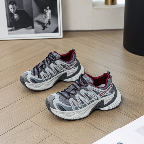 爆款厚底老爹鞋女加绒真皮轻便运动鞋2025秋冬新款透气百搭休闲鞋