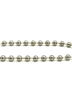 波珠不锈钢12CM军牌吊粒链