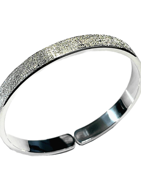 满天星纯银手镯足银镯子首饰生日情人节礼物定制做送女友妈妈开口