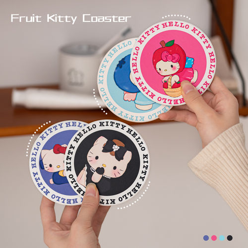 卡通Kitty陶瓷软木杯垫可爱创意