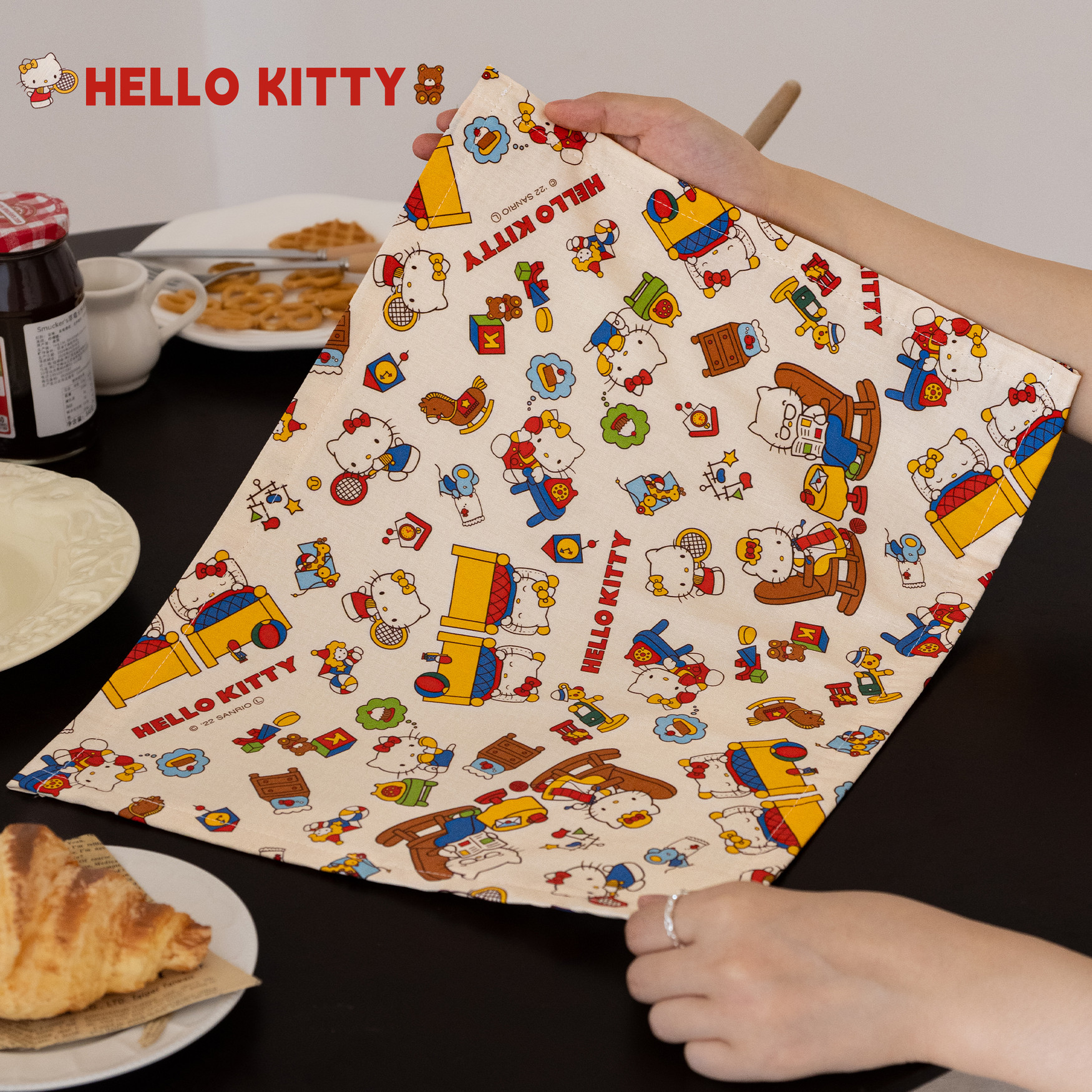 HelloKitty乐园纯棉纱布餐垫