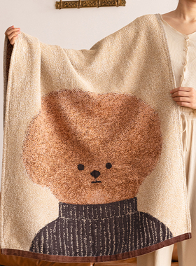 Asight泰迪小狗浴巾新款全棉大尺寸裹巾女纯棉不掉毛大人家用吸水