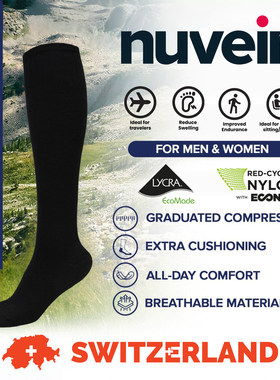 Nuvein Swiss Long-haul Flight Compression Socks ForMen&Women
