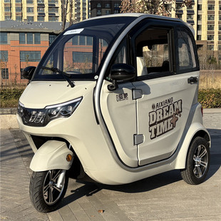 东威爱象D1电动三轮车全封闭新能源锂电池国标电瓶车小型塑壳包邮