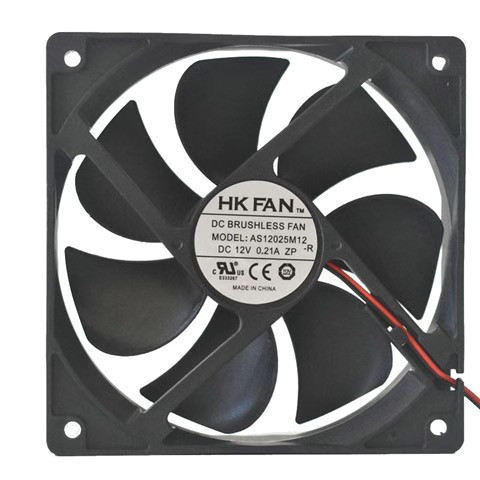 原装正品航嘉 12CM厘米 12V 0.21A 机箱温控PWM 电源静音散热风扇