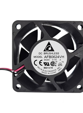 台达AFB0624VH-A/EH-A/SH-A原装/24V变频器滚珠散热风扇6cm
