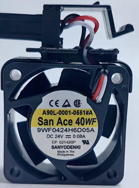 三洋A90L-0001-0551A 9WF0424H6D05A 4020 24V 0.08A发那科风扇
