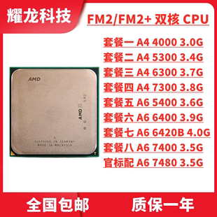 5300 7400K 6300 5400 6400 4000 7300 AMD 双核FM2散片CPU