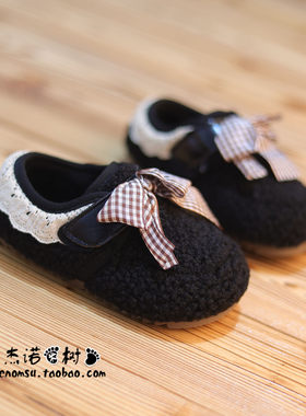 女童棉鞋23-34码加绒毛毛鞋